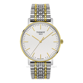 TISSOT T109.410.22.031.00 Silver Gold Dial White Stainless Steel